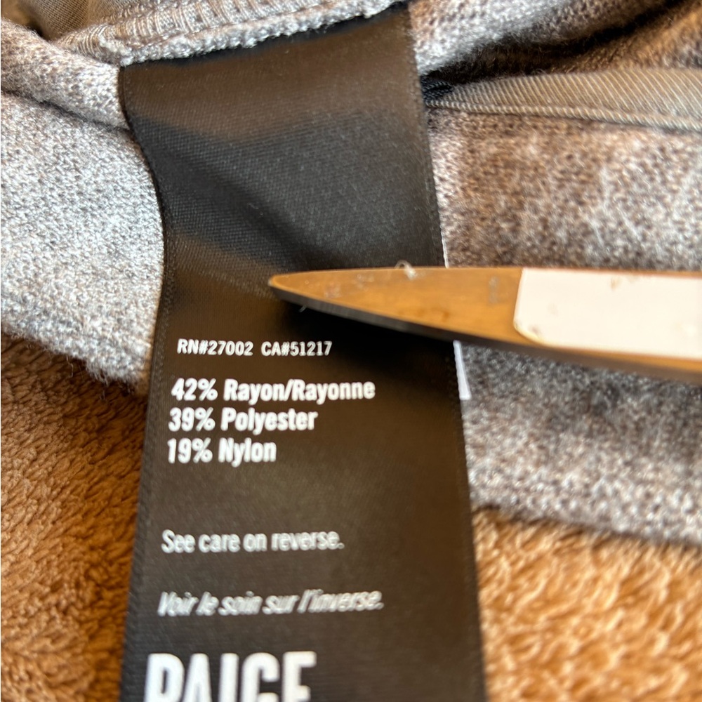 NWOT PAIGE Kara Pants in Heather Grey Size 14 - Picture 12 of 13